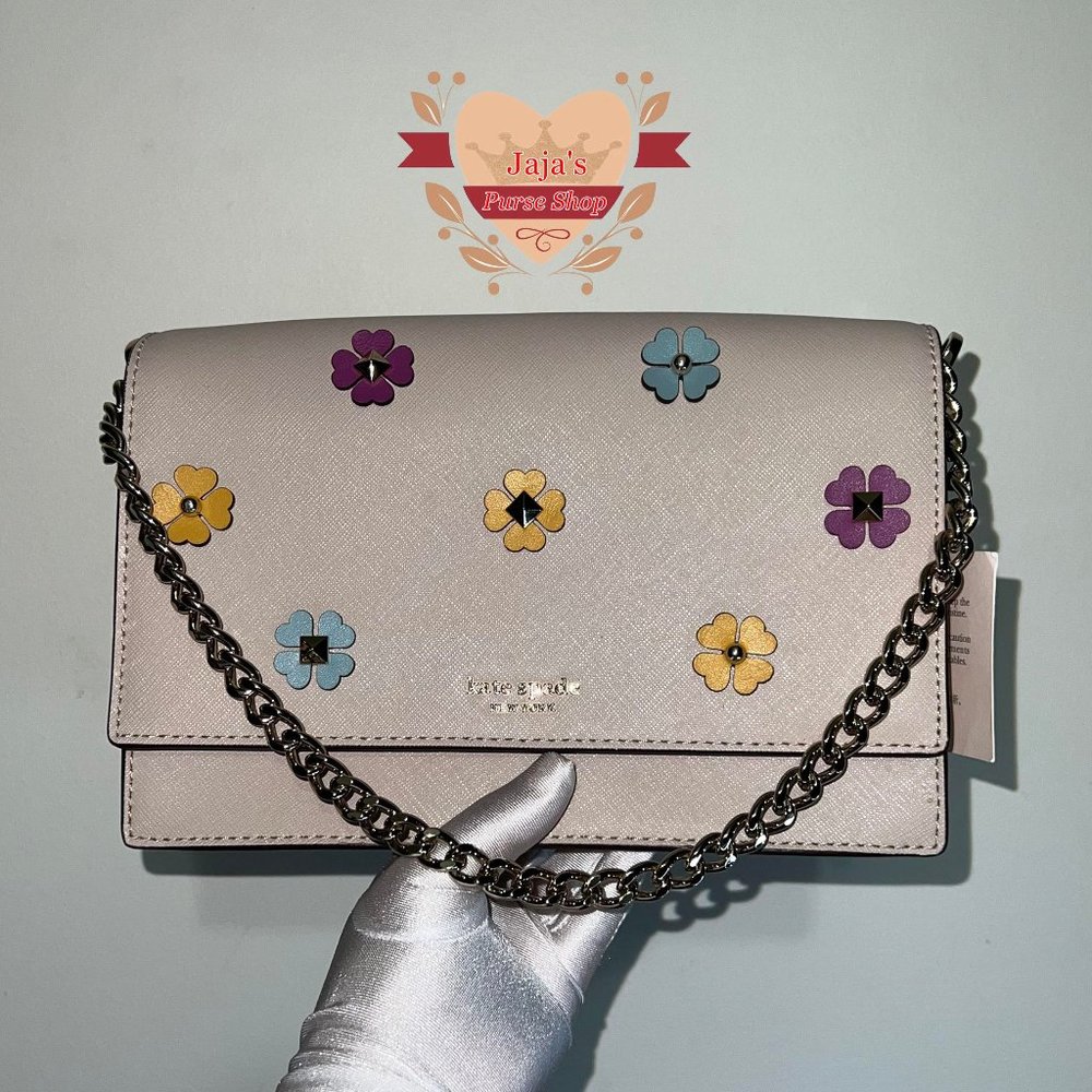💜Kate Spade Leather Floral Crossbody Purse💜 - Picture 3 of 17